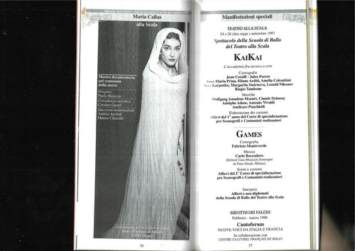 Programme 1997 1998 Teatro Alla Scala Opera Concerto Balletto Ref E27H - Picture 8 of 12