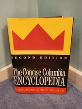 The Concise Columbia Encyclopedia 2nd Edition Consumers Union HC Book w/ DJ