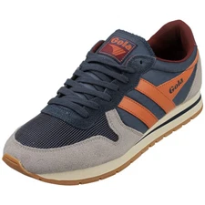 Gola Daytona Mens Classic Sneakers in Navy Orange