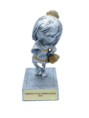 EDCO CHEERLEADING BOBBLE HEAD STATUE FIGURINE