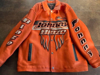 Johnny Blaze Leather Jacket Blouson Men
