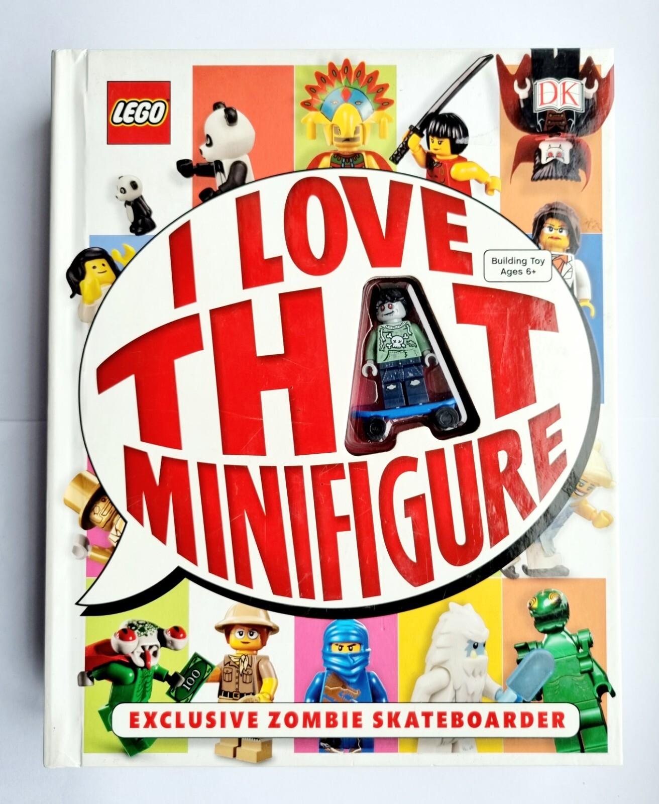 NEW DK LEGO RARE I LOVE THAT MINIFIGURE BOOK WITH EXCLUSIVE ZOMBIE SKATEBOARDER