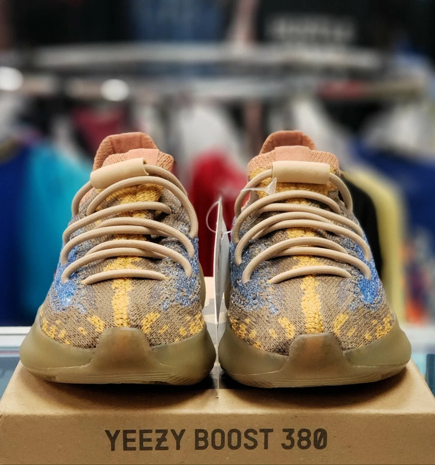 ADIDAS YEEZY BOOST 380 INFANTES "AVENA AZUL" TALLA. 7K / 7C Q47396 DS marrón Foto 2 de 4