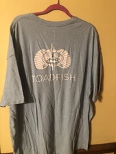 Toadfish Tshirt Blue short sleeve Fish - Size XXL