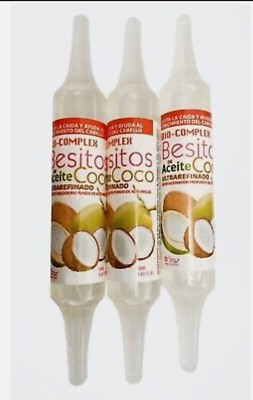 3- Pack  Bio Complex Besitos Aceite De Coco/ Coconut Oil Hair Conditioner