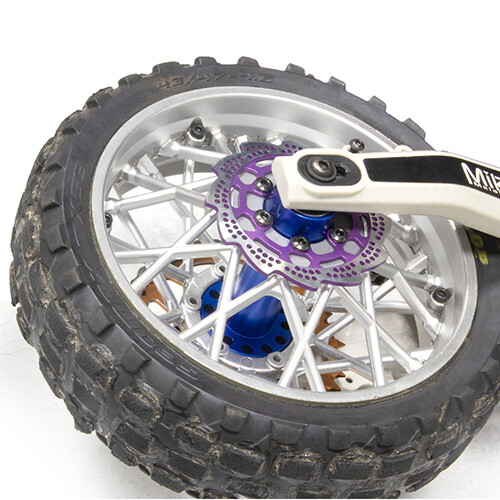 7075 MOZZO RUOTA F&R LOS262014 PER LOSI 1/4 PROMOTO-MX MOTO LOS060022 - Foto 9 di 13