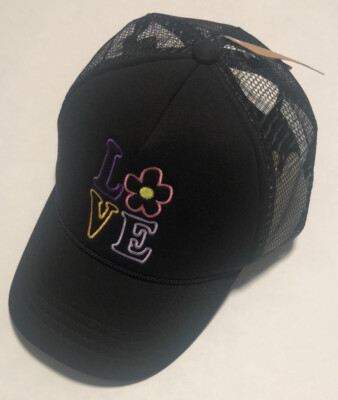Steve Madden Trucker Hat Womens Black Love