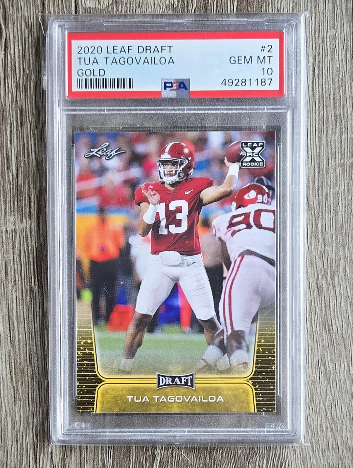 Tua Tagovailoa Leaf Draft #2 Gold
