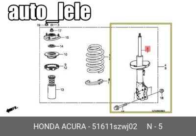 Honda Step Wagon Genuine RK1 Front Shock 51611-SZW-J02 JDM | eBay