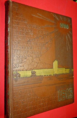 Vintage 1950 University of Miami Coral Gables FL IBIS Yearbook UM Miami Florida