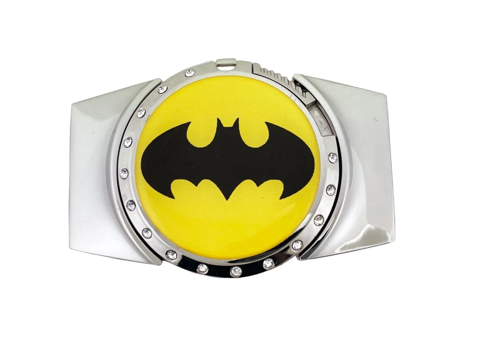 Hebillas de cinturón Batman (con encendedor) vaquero occidental oculto metal rodeo vintage Foto 3 de 4