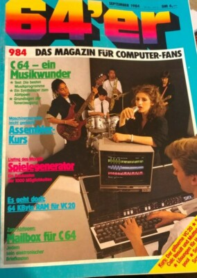 64er (64´er) 09/84 September 1984 C64 Commodore (Assembler, Musikkurs) Magazin