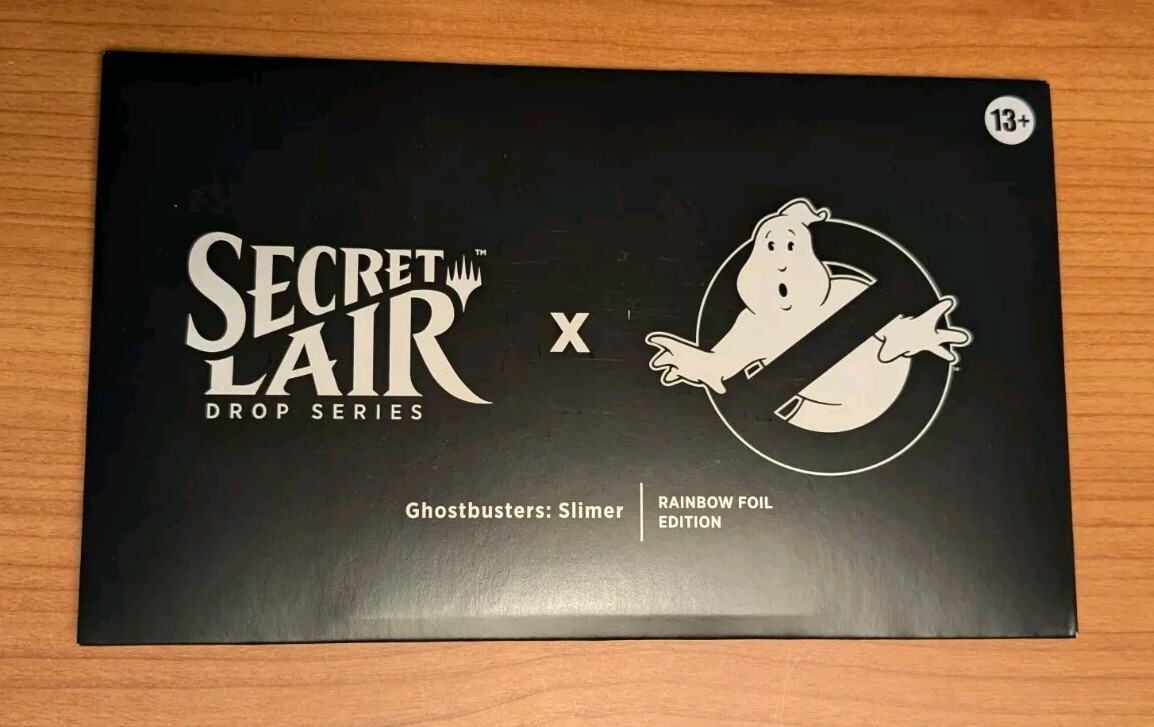 Secret Lair x Ghostbusters: Slimer FOIL mtg sealed IN HAND