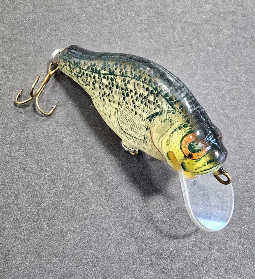 Bagley's Vintage Pequeño Freír 3" con Herrajes de Latón: Crappie *Bonito* Foto 4 de 4