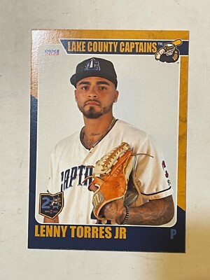 LENNY TORRES JR 2023 Lake County Captains Card MILB