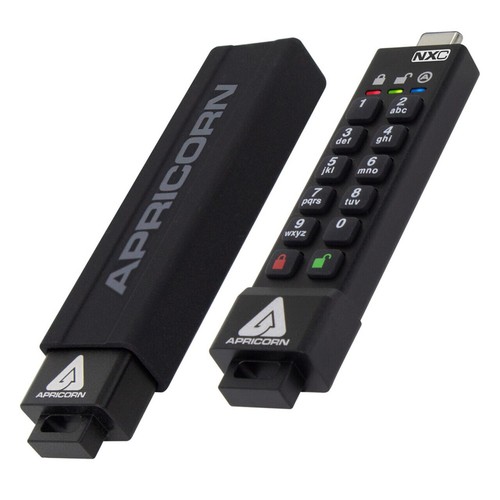 128GB Apricorn USB3.2 Type-C Flash Drive - Black - 第 1/5 張圖片