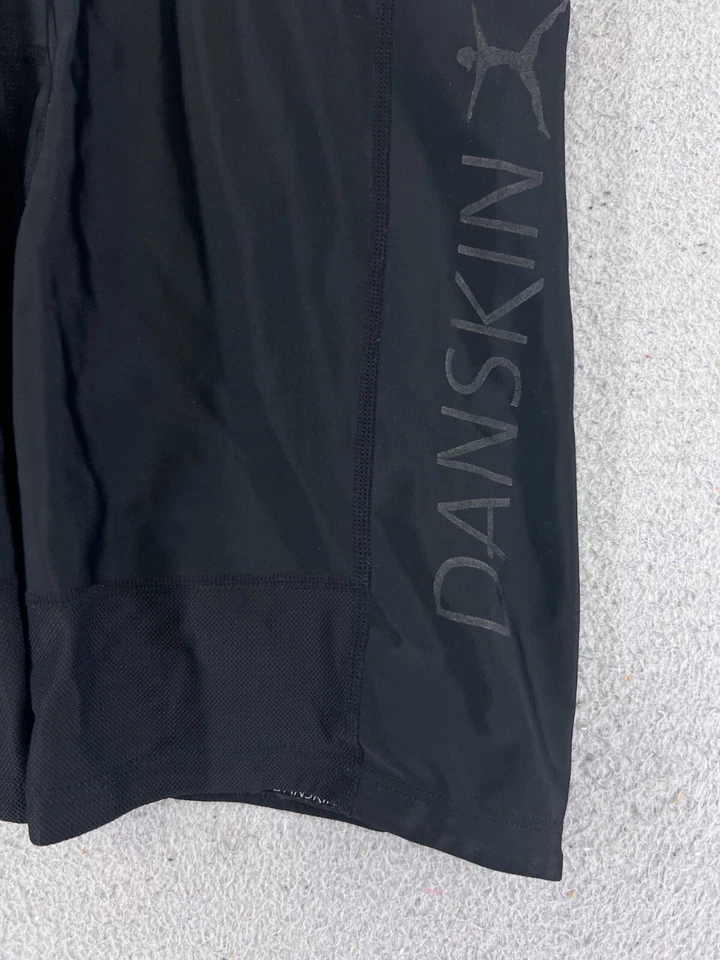 Danskin Cycling Shorts Womens Extra Large Black Nylon Spandex Blend Padded READ - Image 2 of 4