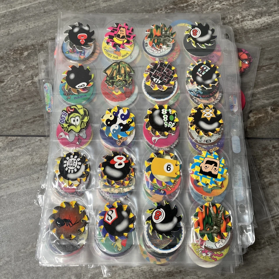 Lot of 260+ Pogs / Milk Caps Unsorted Vintage lot - Blades - Image 4 of 4