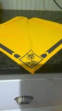VINTAGE Boy Scouts Of America: Cub Scouts "WOLF" Neckerchief Yellow 1980's