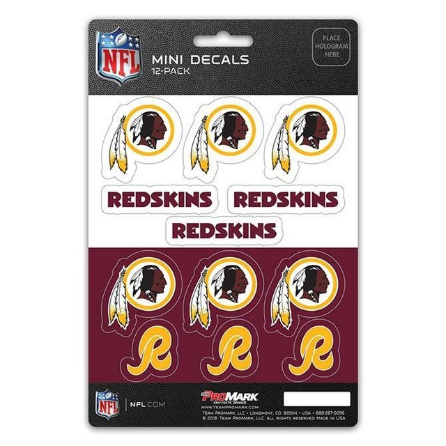 Washington Redskins Mini Decal 12 Pack [NEW] NFL Sticker Emblem Car Truck eBay