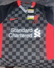 Nike Liverpool 2020-2021 3rd Soccer Jersey Black Red Size small