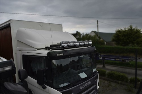 Roof Bar + LEDs + Spot Lights For Volvo FMX 13 - 21 Globetrotter BLACK Stainless - Picture 4 of 9