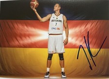 Johannes Voigtmann signiert Basketball WM Foto Unterschrift Autogramm signed