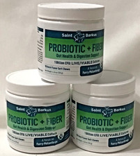 Lot of 3 Saint Barkus Probiotic  Fiber 270 Duck Flavord Chews 05/26