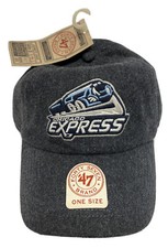 Vintage NWT Chicago Express Hat '47 ECHL Defunct Hockey Wool Blend Strapback