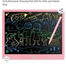 LCD Writing Tablet, 15 Inch Colorful Doodle Board,Drawing Tablet Educational...