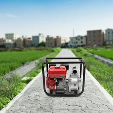 2" 7.5HP Gas Powered Water Pump Portable Trash Water Transfer Pump w/7.5m Hose