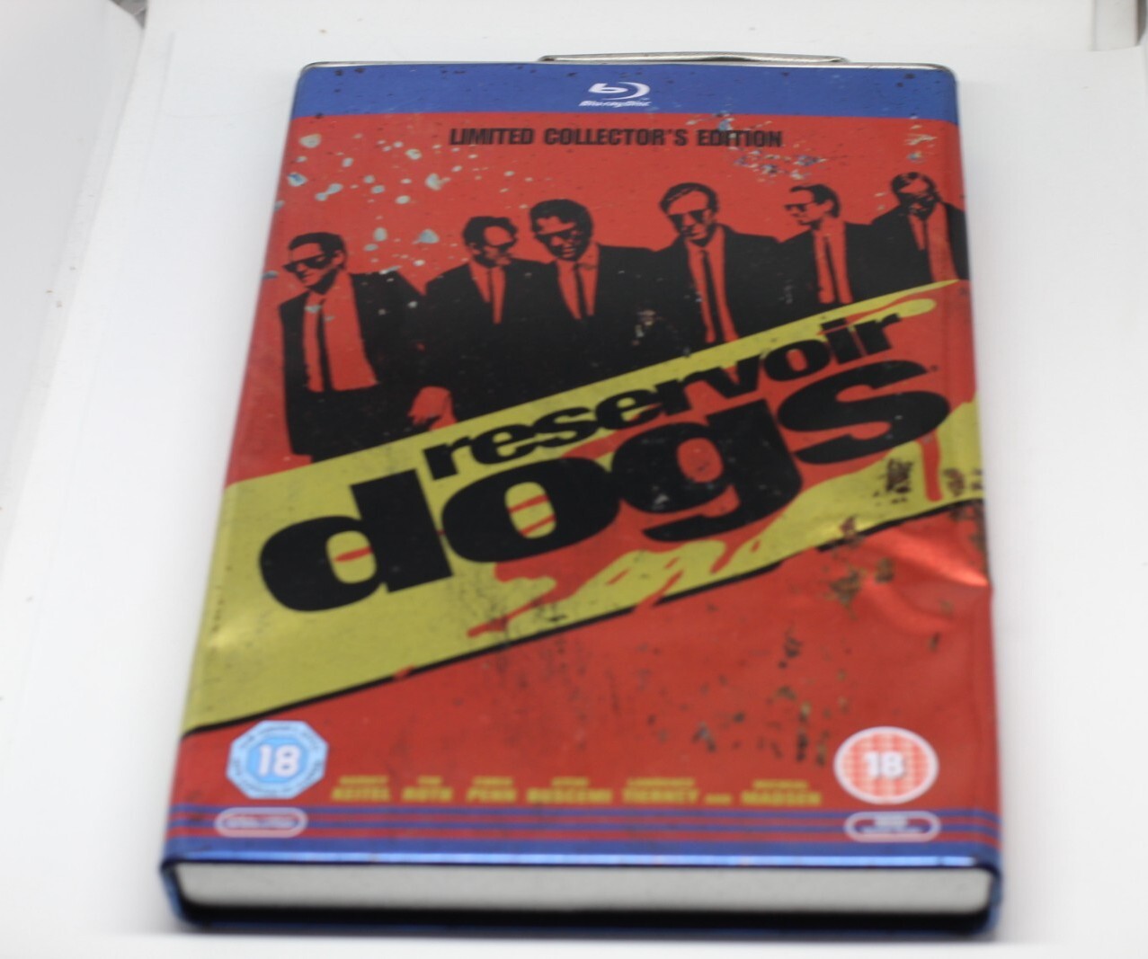 Reservoir Dogs (Blu-ray, 2008) Collectors Tin Gasoline Can (Box Damage)
