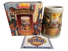 Anheuser-Busch Budweiser Oktoberfest Stein Mug CS291 1996
