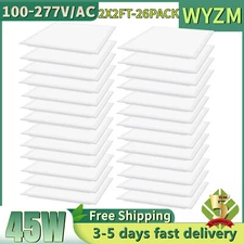 2x2 Ft LED Panel Light Drop Ceiling Flat 5000K Recessed Troffer Fixture ()