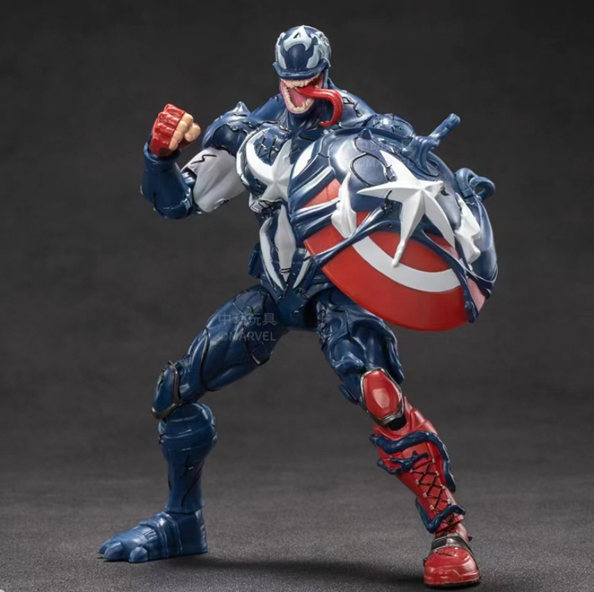 ZD TOYS Venomized Captain America 7'' Boxed Action Figure Toys