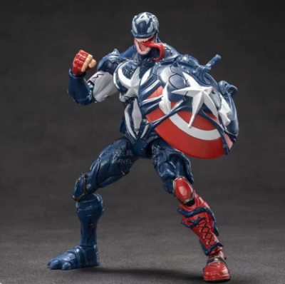ZD TOYS Venomized Captain America 7'' Boxed Action Figure Toys