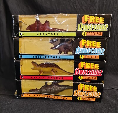 Vintage Pg Tips The Dinosaur Trail Figure X4 