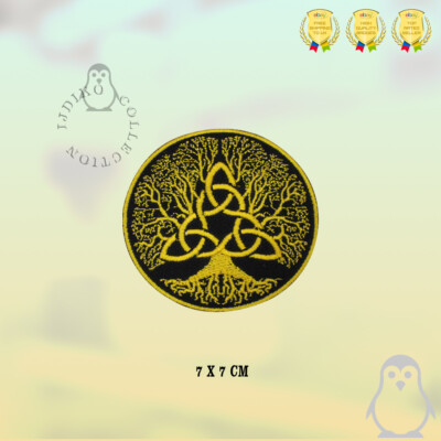 Patches For Clothes Vintage Iron On Patches For Backpacks ZEGINs Yggdrasil The Tree Of Life In Norse Patch Embroidered Badge Iron On Sew On Decorative Patches For Clothes Svelte Patch - Foto 3