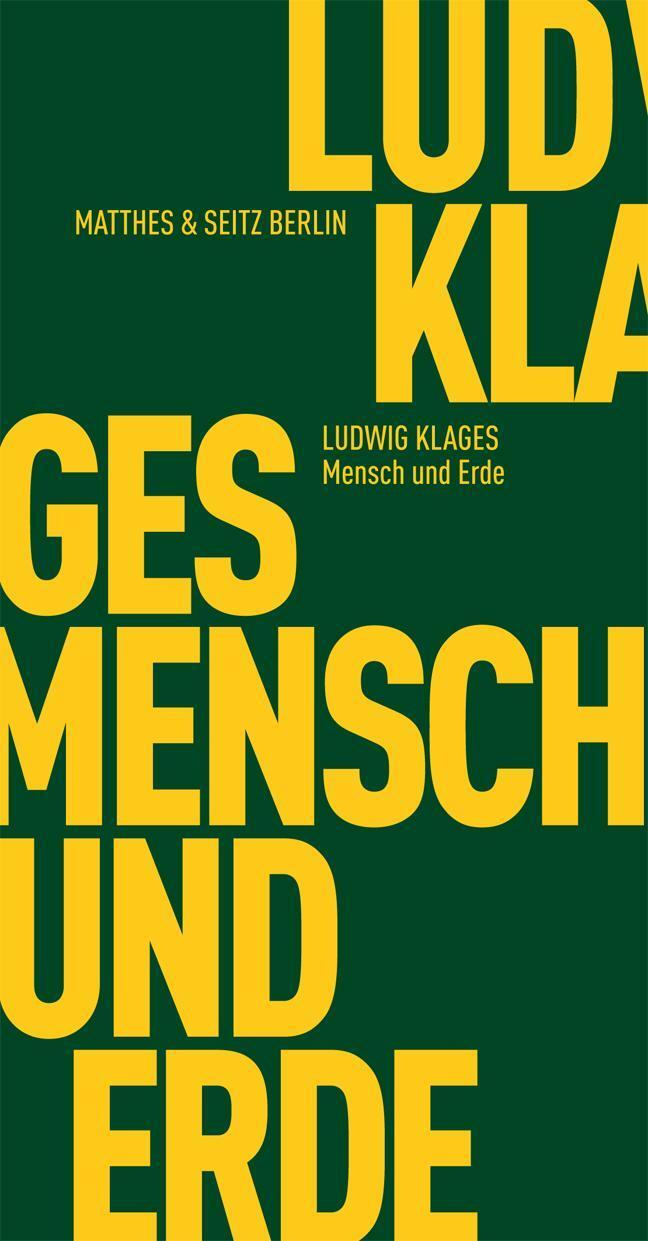 Thumbnail - Mensch Und Erde Ludwig Klages 9783882210477