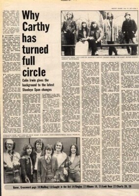 Steeleye Span Why Carthy Has Turned Full Circle MM7 Interview 1977