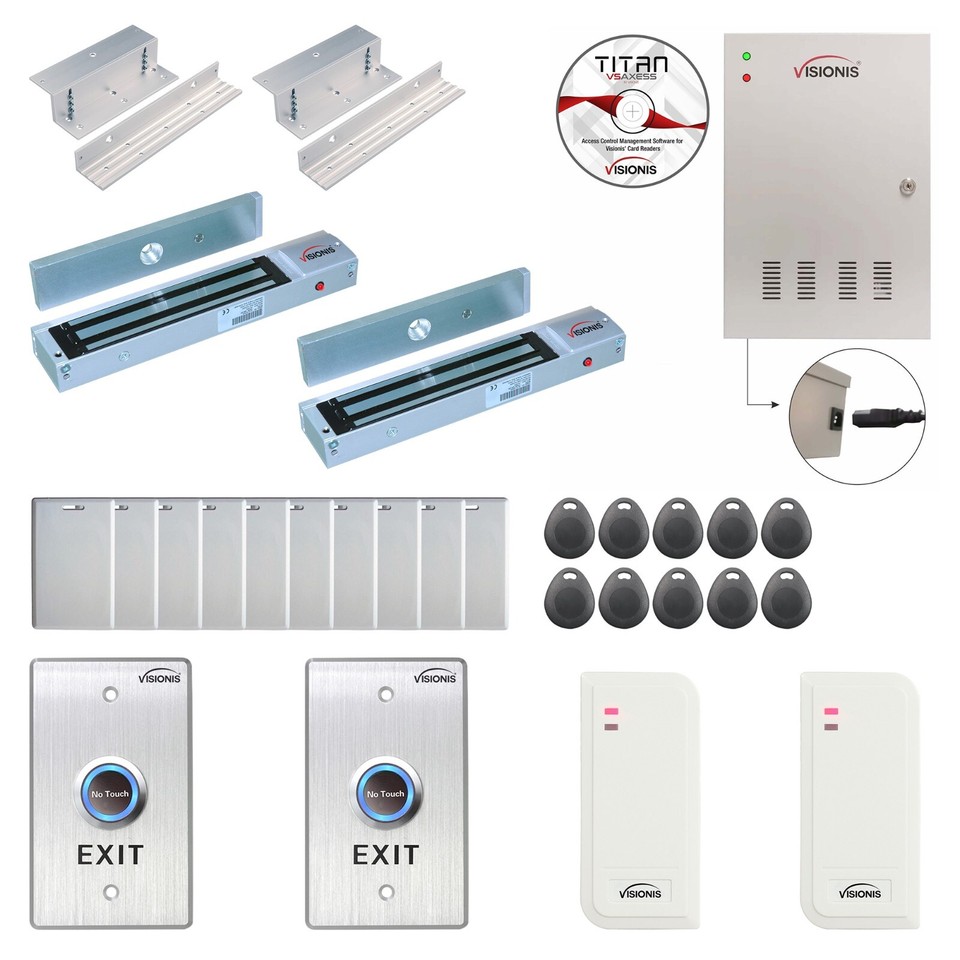 Two Door Access Control with Software Maglock TCP/IP Controller Time ...