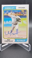 2023 Topps Heritage High Number Max Castillo Rookie Real Ones Autographs #ROA-MC