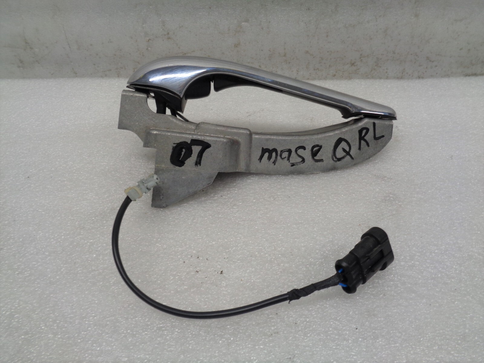 05-08 Maserati Quattroporte Rear Left Exterior Door Handle Chrome OEM AK2209238