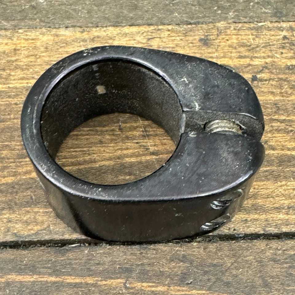 Abrazadera de tija de sillín Mongoose Maurice doble perno Old School BMX OG negra 28,6 A2 Foto 4 de 4