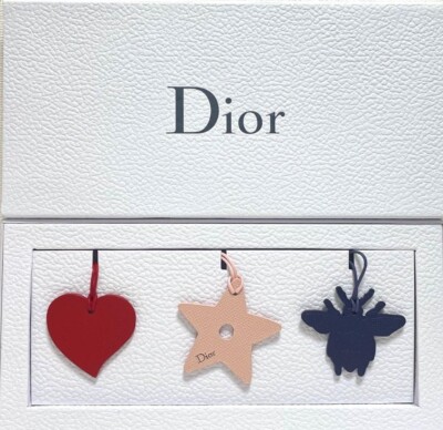 Christian Dior Pink Hair tie Scrunchie & 3pcs Leather Bag