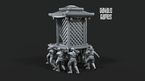 Dragon Army King On Palanquin 28mm miniatures dnd minis fantasy miniatures lotr - Picture 2 of 8