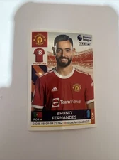 Bruno Fernandes 2022 Panini Premier LEAGUE STICKER # 419. New