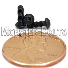 M2 Button Head Socket Cap Screws, 12.9 Steel w/ Black Ox ISO 7380, 0.40 Coarse