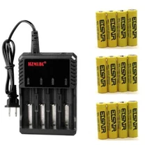 ETSAIR 14500 Battery 2800mAh 3.7V Rechargeable Batteries Cell For LED Torch USA