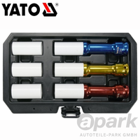 3X Yato Radmuttern Stecknuss Schonnuss Satz FüR Alufelgen 17Mm 19Mm 21Mm